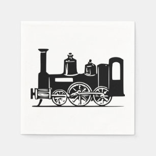 Guardanapo De Papel Papel de locomotiva a vapor Nápoles