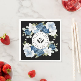Guardanapo De Papel Papel de Logotipo Personalizado Floral Simples e M