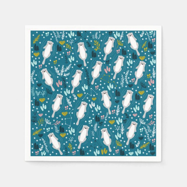 Guardanapo De Papel Papel de Lontra Bonito Nápoles (Frente)