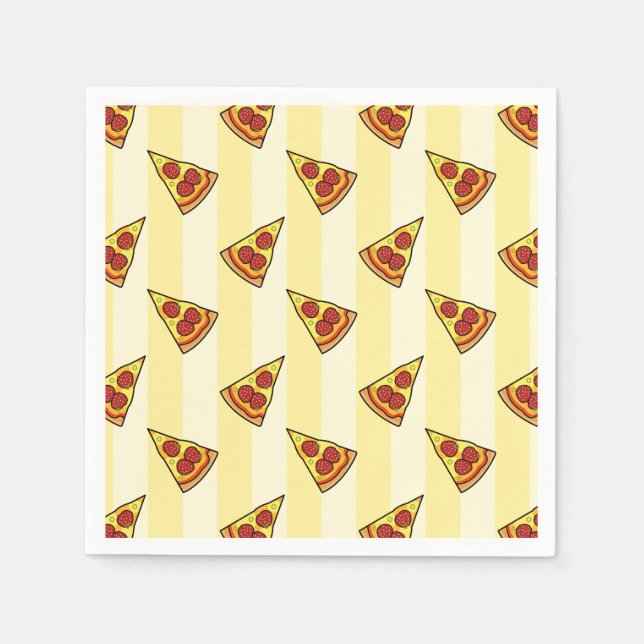 Guardanapo De Papel Papel de moldagem de padrão de pizza (Frente)