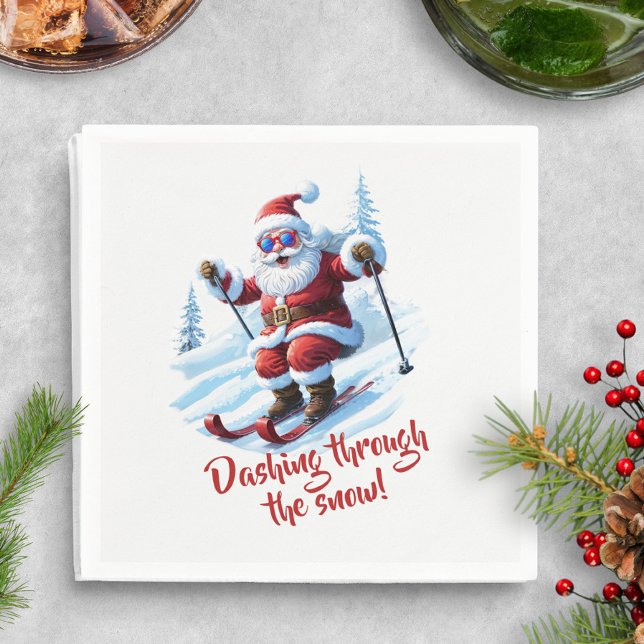 Guardanapo De Papel Papel de Natal do Papai Noel Engraçado (Criador carregado)
