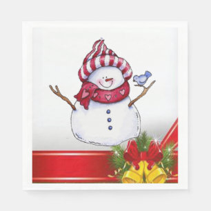 Guardanapo De Papel Papel de Natal Napkins, Snowman