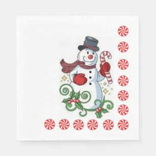 Guardanapo De Papel Papel de Natal Napkins, Snowman