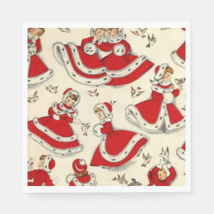 Guardanapo De Papel Papel de Natal Napkins, Vintage