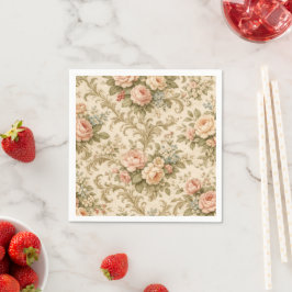 Guardanapo De Papel Papel de Parede com Padrão Floral Vintage