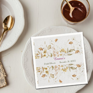 Guardanapo De Papel Papel de Personalização do Chá de panela Botânico