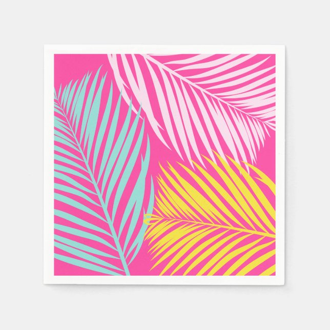 Guardanapo De Papel Papel de piscina Napkins | Papel tropical Napkins (Frente)