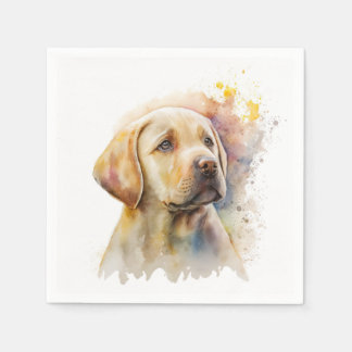 Guardanapo De Papel Papel de Retriever de Labrador Amarelo Nápoles