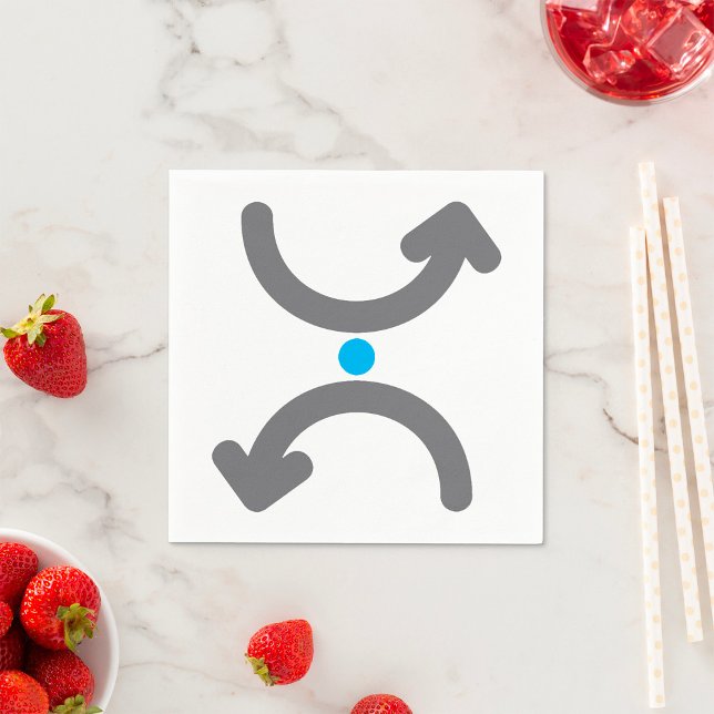 Guardanapo De Papel Papel de Setas Curvas para Nápoles (Criador carregado)