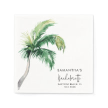 Papel de Solteira em Aquarela de Palmeira