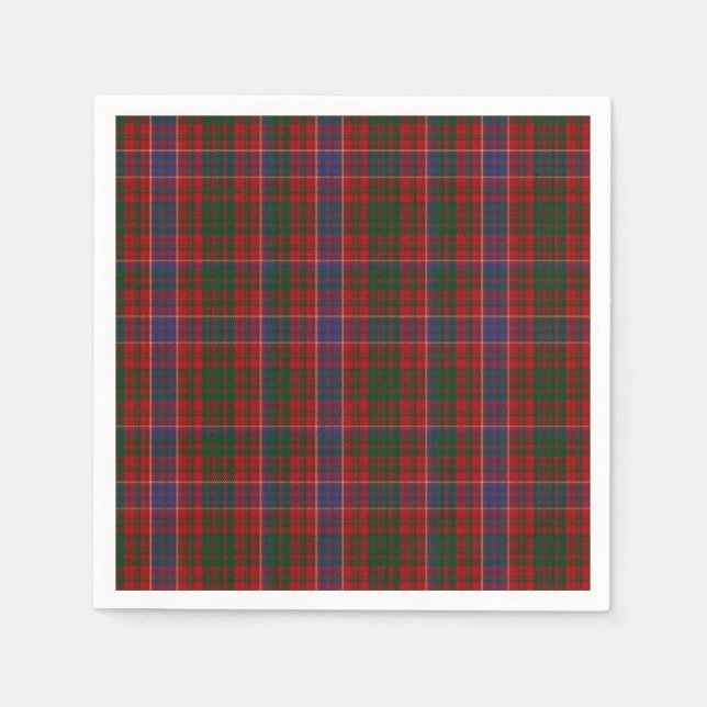 Guardanapo De Papel Papel de Xadrez MacRae Tartan Napkins (Frente)