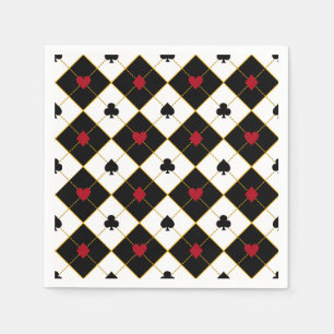 Guardanapo De Papel Papel do Partido Casino Nápoles, Cartões De Jogar 