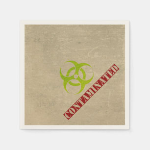Guardanapo De Papel Papel do partido Zombie Biohazard Halloween Napkin