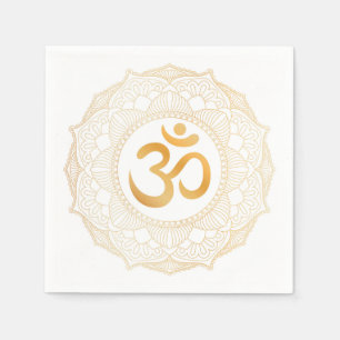 Guardanapo De Papel PAPEL: Dourado MANDALA & OHM