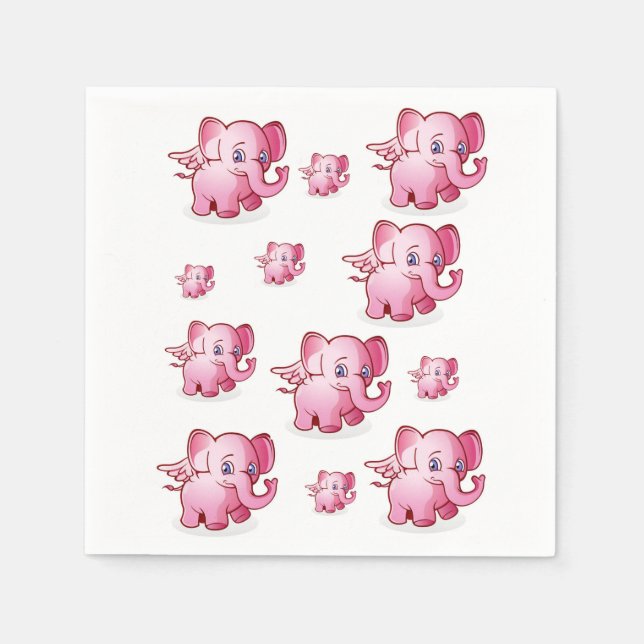 Guardanapo De Papel Papel Elefante Napkins (Frente)