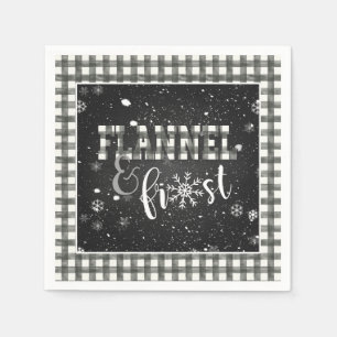 Guardanapo De Papel Papel Flannel e Frost Napkin - Branco - Neve