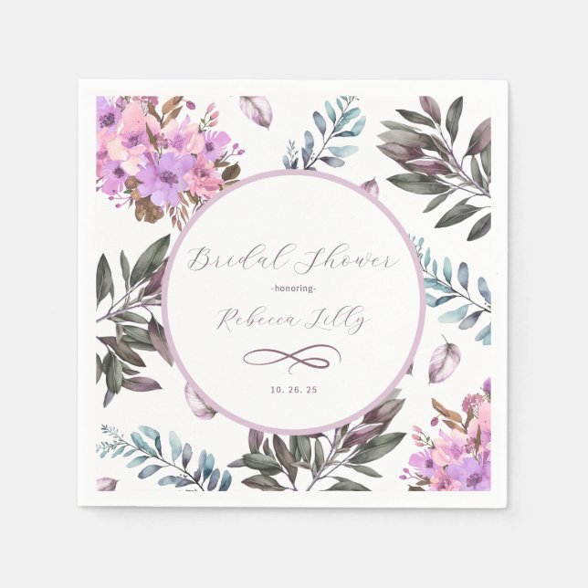 Guardanapo De Papel Papel Floral Elegante Napkin (Frente)