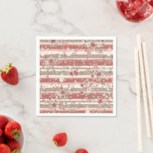 Papel Floral Vintage Rosa Bebê Menina