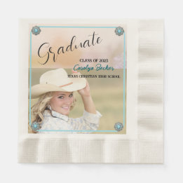 Guardanapo De Papel Papel Fotográfico para Graduação de Cowgirl Ociden