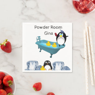 Guardanapo De Papel Papel Guardanapo, Gelado Pinguim Amarelo
