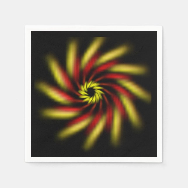 Guardanapo De Papel Papel guardanapo - Volante preto (Frente)