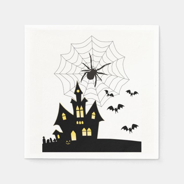 Guardanapo De Papel Papel Halloween Napkins, aranha (Frente)