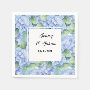 Guardanapo De Papel Papel Hydrangea de Casamento Personalizado Nápoles