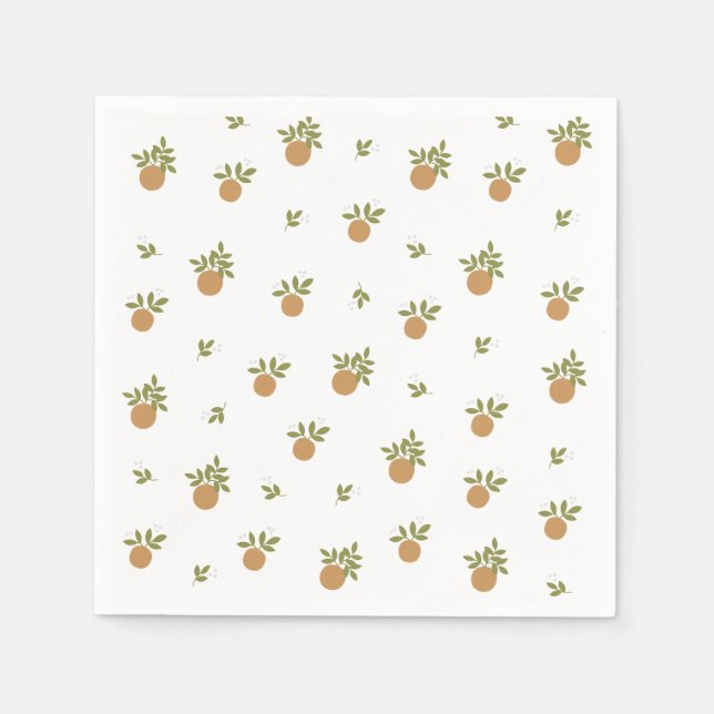 Guardanapo De Papel Papel Laranja Pequeno Cutie Napkin (Frente)