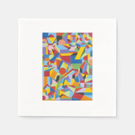 Guardanapo De Papel Papel Napkin Bright Bold Fun Design da Banda Bela