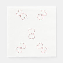 Papel Napkin - Corações Fios Ingênuos