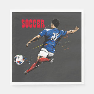 Guardanapo De Papel Papel Napkin do Jogador do Futebol