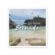 Papel Napkin na Bermudas de Bay de Ferradura