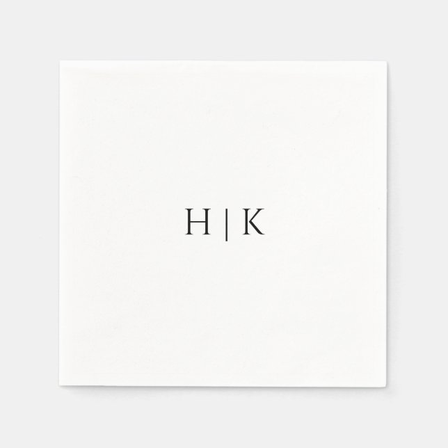 Guardanapo De Papel Papel Napkin para modelo Monograma (Frente)