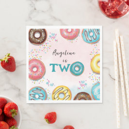 Guardanapo De Papel Papel Napkin para um segundo aniversário.