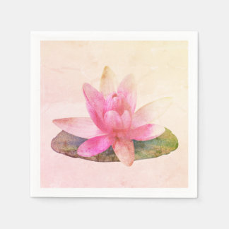 GUARDANAPO DE PAPEL PAPEL NAPKIN: PINK LOTUS
