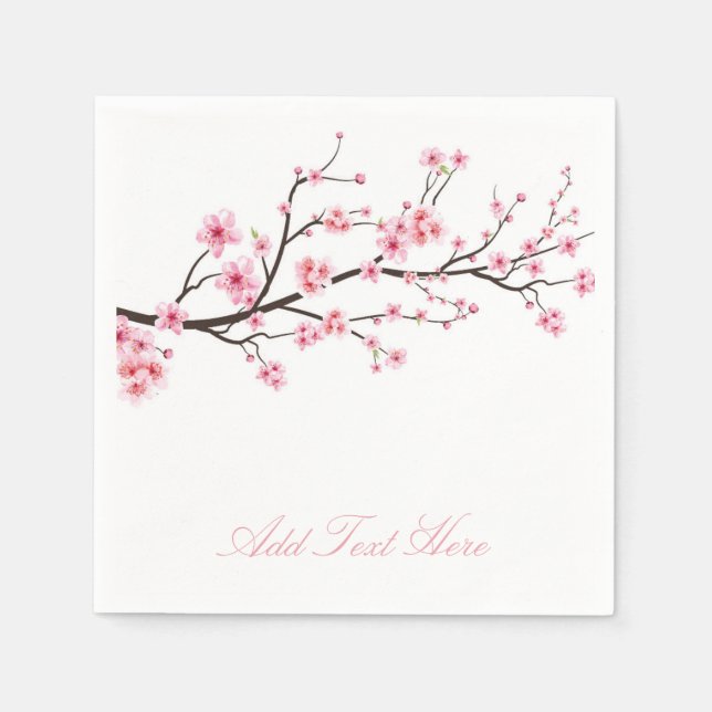 GUARDANAPO DE PAPEL PAPEL NAPKIN : SAKURA BLOSSOMS (Frente)