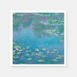 GUARDANAPO DE PAPEL PAPEL NAPKIN: "WATERLILILILIES" POR MONET