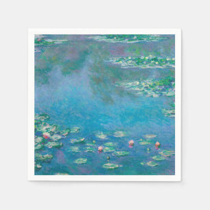 GUARDANAPO DE PAPEL PAPEL NAPKIN: "WATERLILILILIES" POR MONET