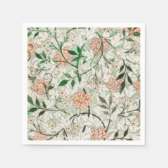 GUARDANAPO DE PAPEL PAPEL NAPKIN: WILLIAM MORRIS: JASMINE (Frente)