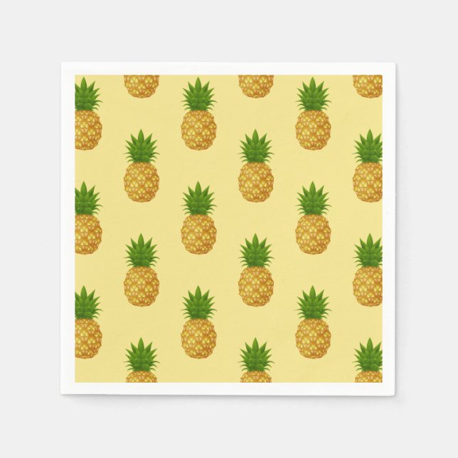 Guardanapo De Papel Papel Napkins-Abacaxis (Frente)