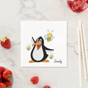 Guardanapo De Papel Papel Napkins, Abelhão de Pinguim