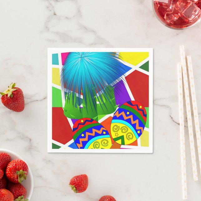 Guardanapo De Papel Papel Napkins, Cactus Mexicano (Insitu)