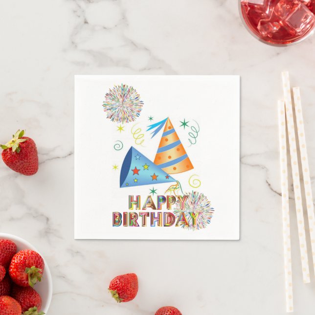 Guardanapo De Papel Papel Napkins, Feliz Aniversário (Insitu)