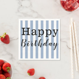 Guardanapo De Papel Papel Napkins, Feliz Aniversário Blue Strike