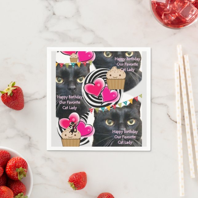 Guardanapo De Papel Papel Napkins, Feliz Aniversário, Lady Napkins (Insitu)