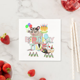Guardanapo De Papel Papel Napkins, Feliz Bolo de Aniversário Possum