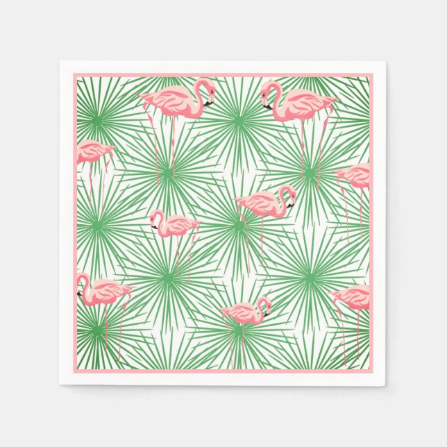 Guardanapo De Papel Papel Napkins-Flamingo (Frente)