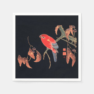 GUARDANAPO DE PAPEL PAPEL NAPKINS : JAPONÊS WOODBLOCK : ITÖ JUKUCHU