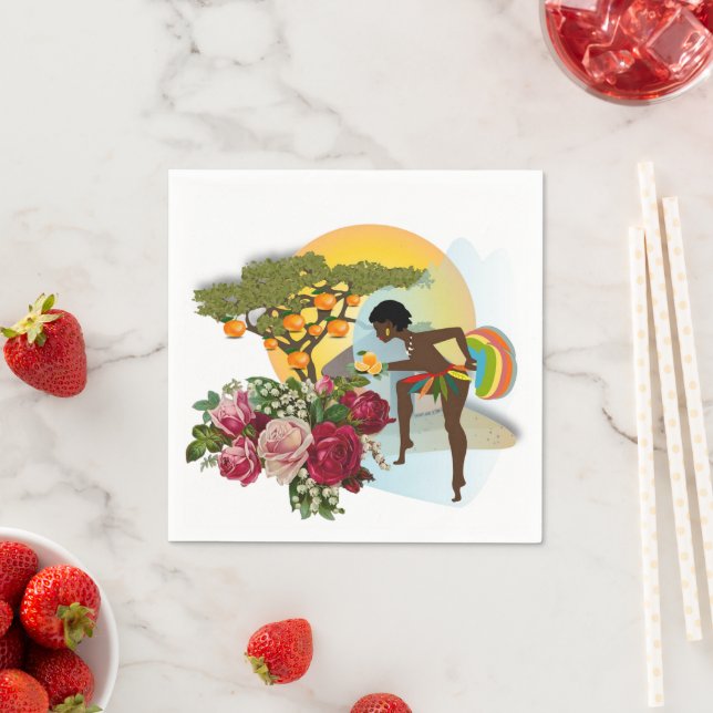 Guardanapo De Papel Papel Napkins, Laranjas Africanas (Insitu)