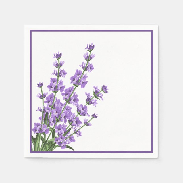 Guardanapo De Papel Papel Napkins-Lavanda (Frente)